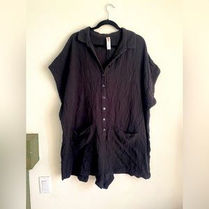 Forever 21 Plus Button Down Romper